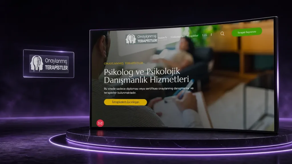 Onaylanmış Terapistler web sitesi tasarımı